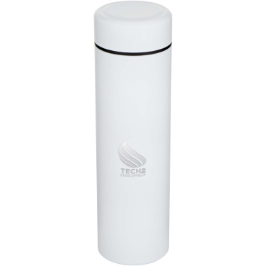 Logotrade Logogeschenke das Foto: Taylor 450 ml Doppelwand Isolierflasche aus Edelstahl mit Teesieb