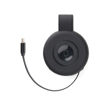 Logotrade Logogeschenke das Foto: VINGA Baltimore 2-in-1 kabelloser 15W RCS Travel Charger