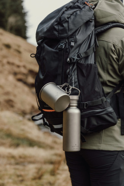 Logotrade Werbeartikel das Foto: Nordic Drift Trail Ultraleichte Titan-Wasserflasche 600ml