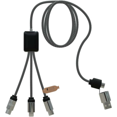 Logotrade Logogeschenke das Foto: SCX.design C33 60W Typ C Ladekabel mit doppeltem Leuchtlogo