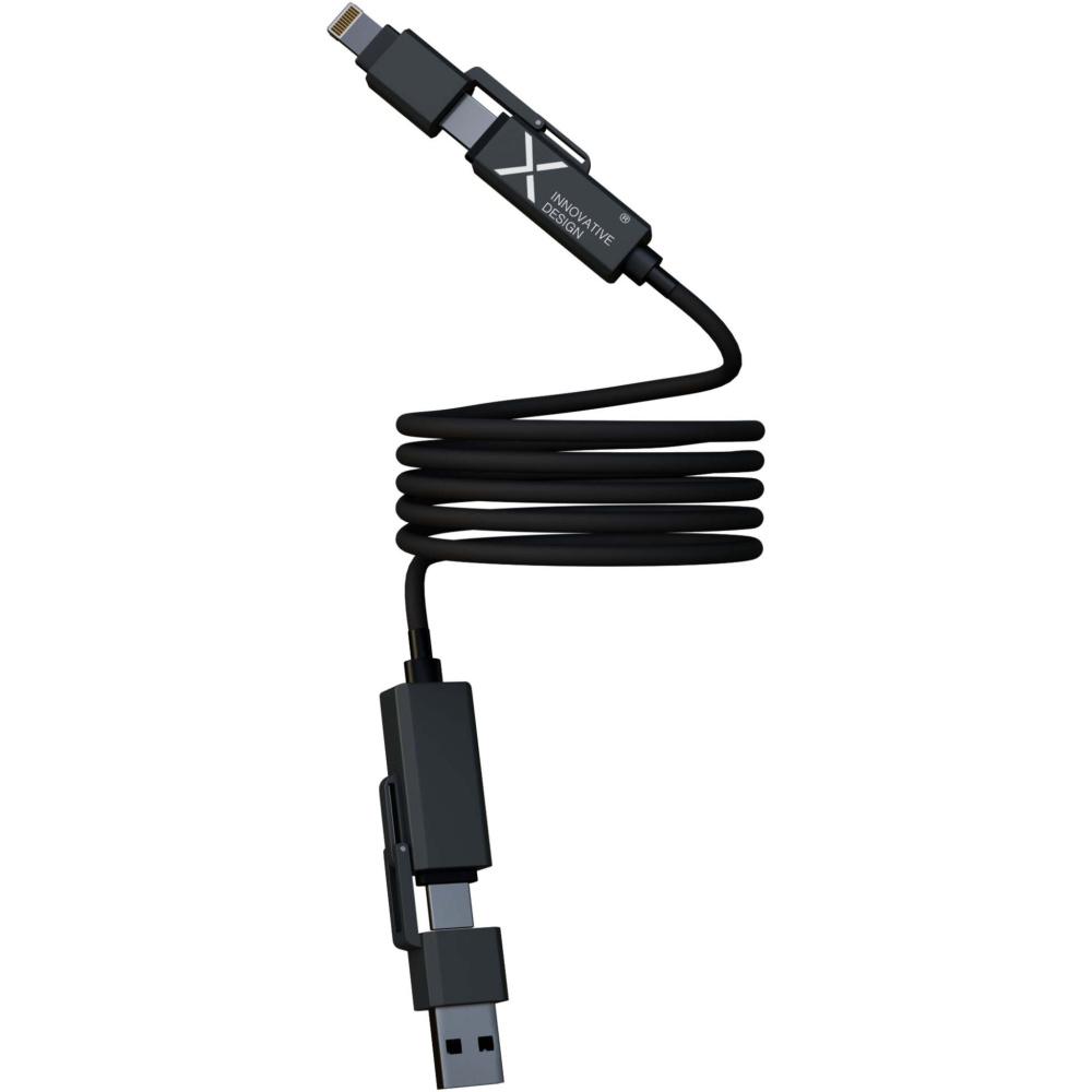 Logotrade Firmengeschenke das Foto: SCX.design C59 100 W magnetisches Silikon Ladekabel