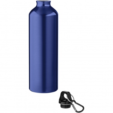 Logo trade advertising product photo of: Oregon 770 ml aluminium water bottle with carabiner