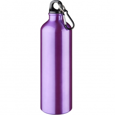 Logotrade promotional merchandise image of: Oregon 770 ml aluminium water bottle with carabiner
