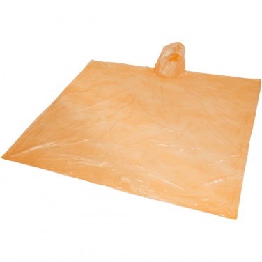 Logo trade promotional items picture of: Ziva disposable rain poncho with storage pouch