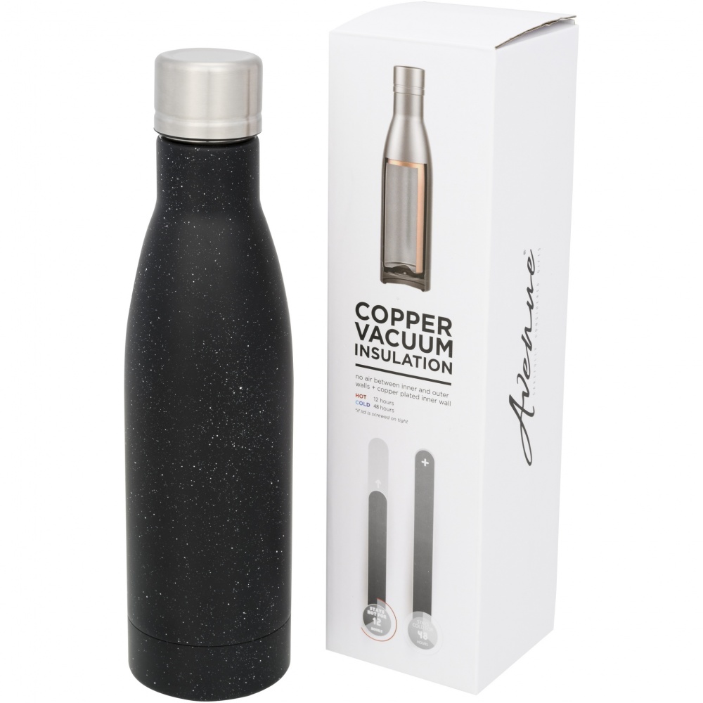 Logo trade promotional merchandise picture of: Vasa 500 ml speckled copper vacuum insulated bottle