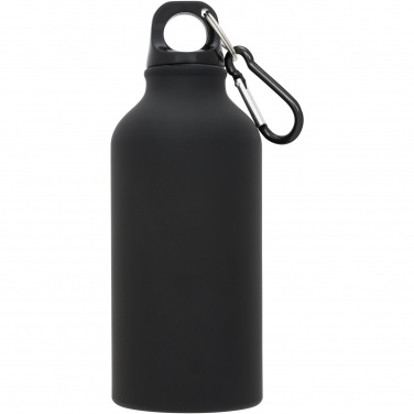 Logotrade advertising products photo of: Oregon 400 ml matte water bottle with carabiner