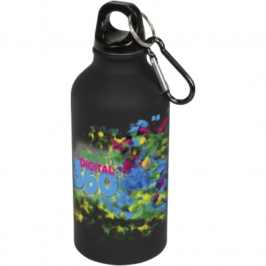 Logotrade promotional gifts photo of: Oregon 400 ml matte water bottle with carabiner