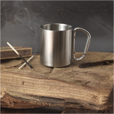 Logo trade promotional item photo of: Alps 200 ml insulated mug with carabiner