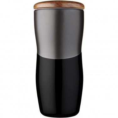 Logo trade promotional gifts image of: Double-walled ceramic tumbler Reno 370 ml