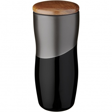Logo trade promotional gifts image of: Double-walled ceramic tumbler Reno 370 ml