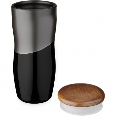Logo trade corporate gifts image of: Double-walled ceramic tumbler Reno 370 ml