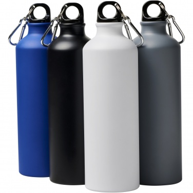 Logo trade promotional gifts image of: Oregon 770 ml matte water bottle with carabiner