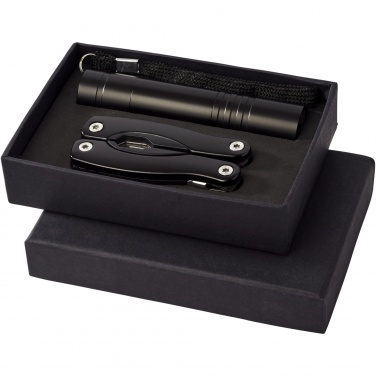 Logo trade promotional merchandise picture of: Scout multi-function knife and LED flashlight set