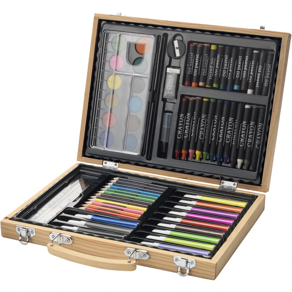 Logotrade advertising products photo of: Rainbow 67-piece colouring set