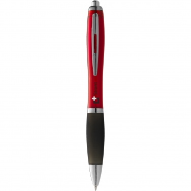 Logo trade advertising products picture of: Nash ballpoint pen coloured barrel and black grip