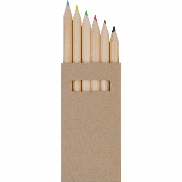 Logotrade promotional merchandise image of: Ayola 6-piece coloured pencil set