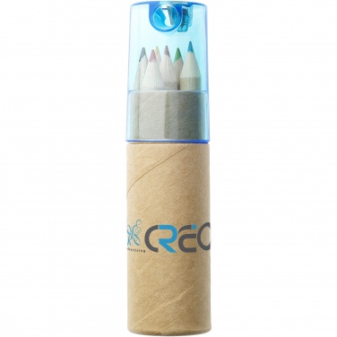 Logo trade promotional items picture of: Kram 6-piece coloured pencil set