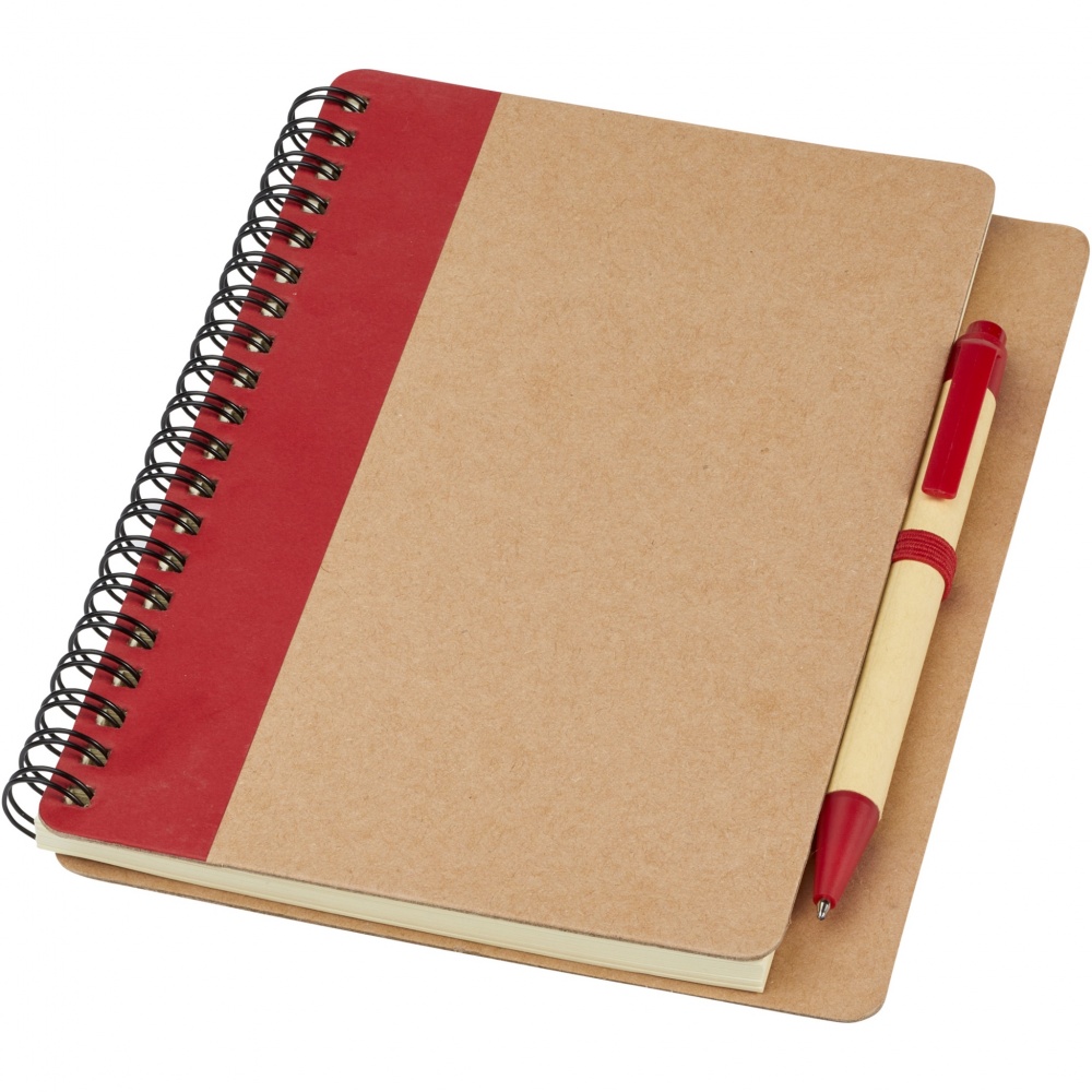 Logotrade promotional item picture of: Priestly recycled notebook with pen