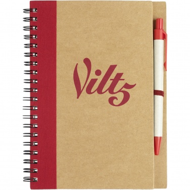 Logo trade promotional product photo of: Priestly recycled notebook with pen