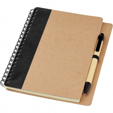 Logo trade promotional products image of: Priestly recycled notebook with pen