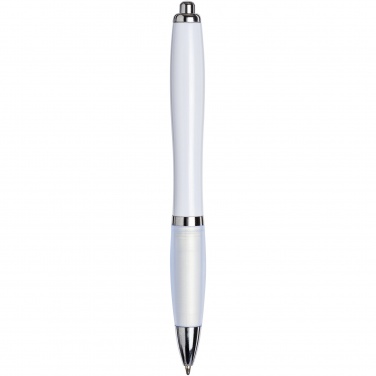 Logo trade promotional giveaways picture of: Nash ballpoint pen with coloured barrel and grip