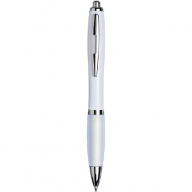 Logo trade promotional gifts picture of: Nash ballpoint pen with coloured barrel and grip