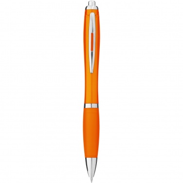 Logo trade business gifts image of: Nash ballpoint pen with coloured barrel and grip