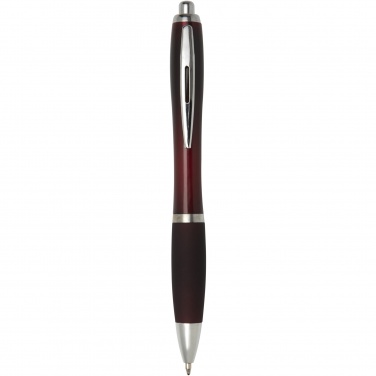 Logo trade promotional item photo of: Nash ballpoint pen with coloured barrel and grip
