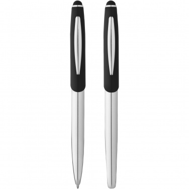 Logotrade promotional gift image of: Geneva stylus ballpoint pen and rollerball pen set