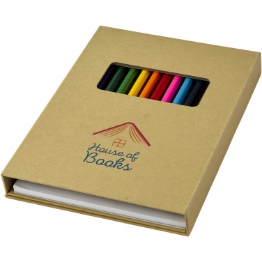 Logo trade corporate gift photo of: Pablo colouring set with drawing paper