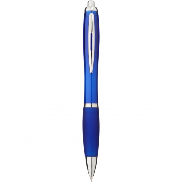 Logo trade promotional product photo of: Nash ballpoint pen coloured barrel and grip