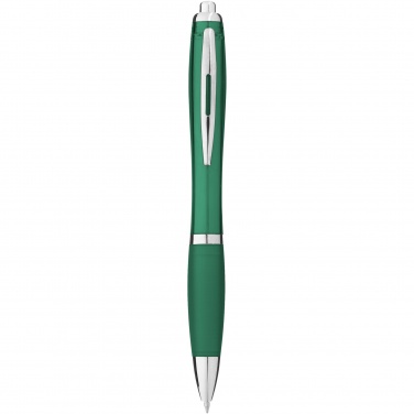 Logo trade promotional item photo of: Nash ballpoint pen coloured barrel and grip