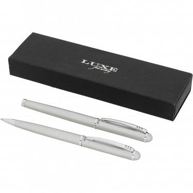 Logo trade promotional giveaways image of: Andante duo pen gift set