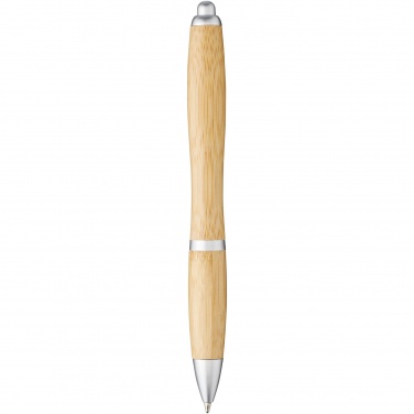 Logo trade advertising products image of: Nash bamboo ballpoint pen