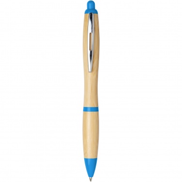 Logo trade promotional gifts image of: Nash bamboo ballpoint pen