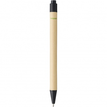 Logo trade promotional items picture of: Berk recycled carton and corn plastic ballpoint pen