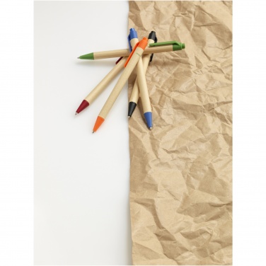 Logo trade advertising products picture of: Berk recycled carton and corn plastic ballpoint pen