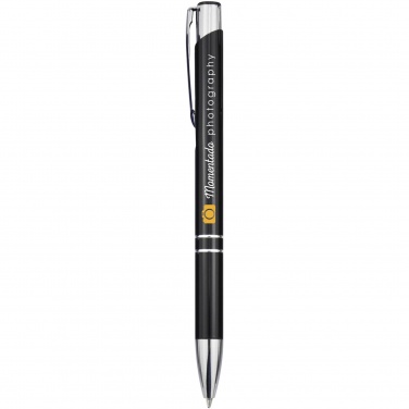 Logo trade advertising product photo of: Moneta aluminium click ballpoint pen (black ink)