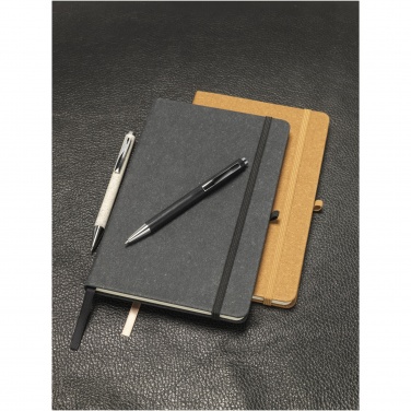 Logo trade promotional items picture of: Atlana leather pieces notebook