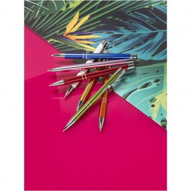 Logotrade promotional gift image of: Moneta anodized aluminium click ballpoint pen