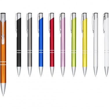 Logotrade promotional product picture of: Moneta anodized aluminium click ballpoint pen