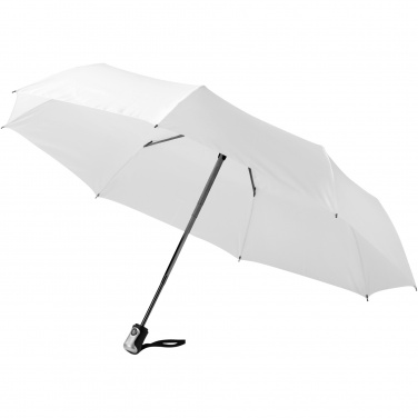 Logo trade business gifts image of: Alex 21.5" foldable auto open/close umbrella