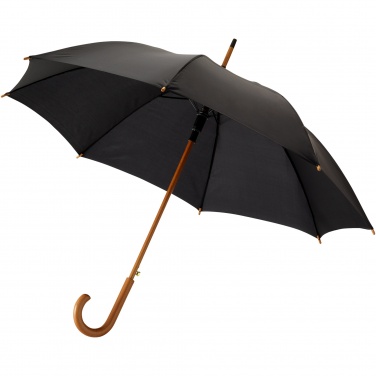 Logotrade promotional gift picture of: Kyle 23" auto open umbrella wooden shaft and handle
