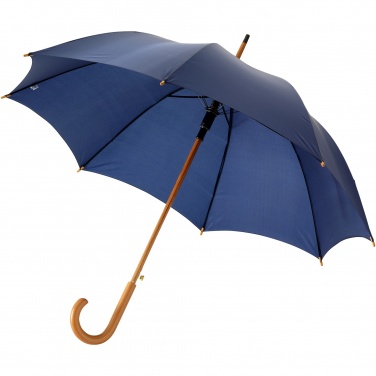 Logo trade corporate gifts picture of: Kyle 23" auto open umbrella wooden shaft and handle