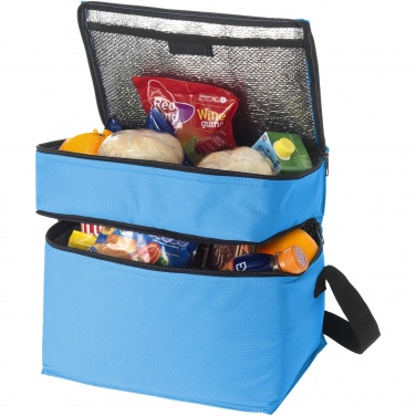 Logo trade promotional product photo of: Oslo 2-zippered compartments cooler bag 13L