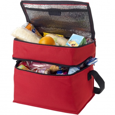 Logo trade business gifts image of: Oslo 2-zippered compartments cooler bag 13L
