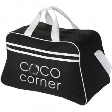 Logo trade promotional merchandise photo of: San Jose 2-stripe sports duffel bag 30L