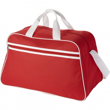Logo trade corporate gift photo of: San Jose 2-stripe sports duffel bag 30L