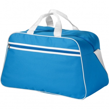 Logo trade promotional item photo of: San Jose 2-stripe sports duffel bag 30L