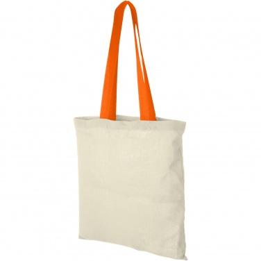 Logotrade promotional merchandise image of: Nevada 100 g/m² cotton tote bag coloured handles 7L